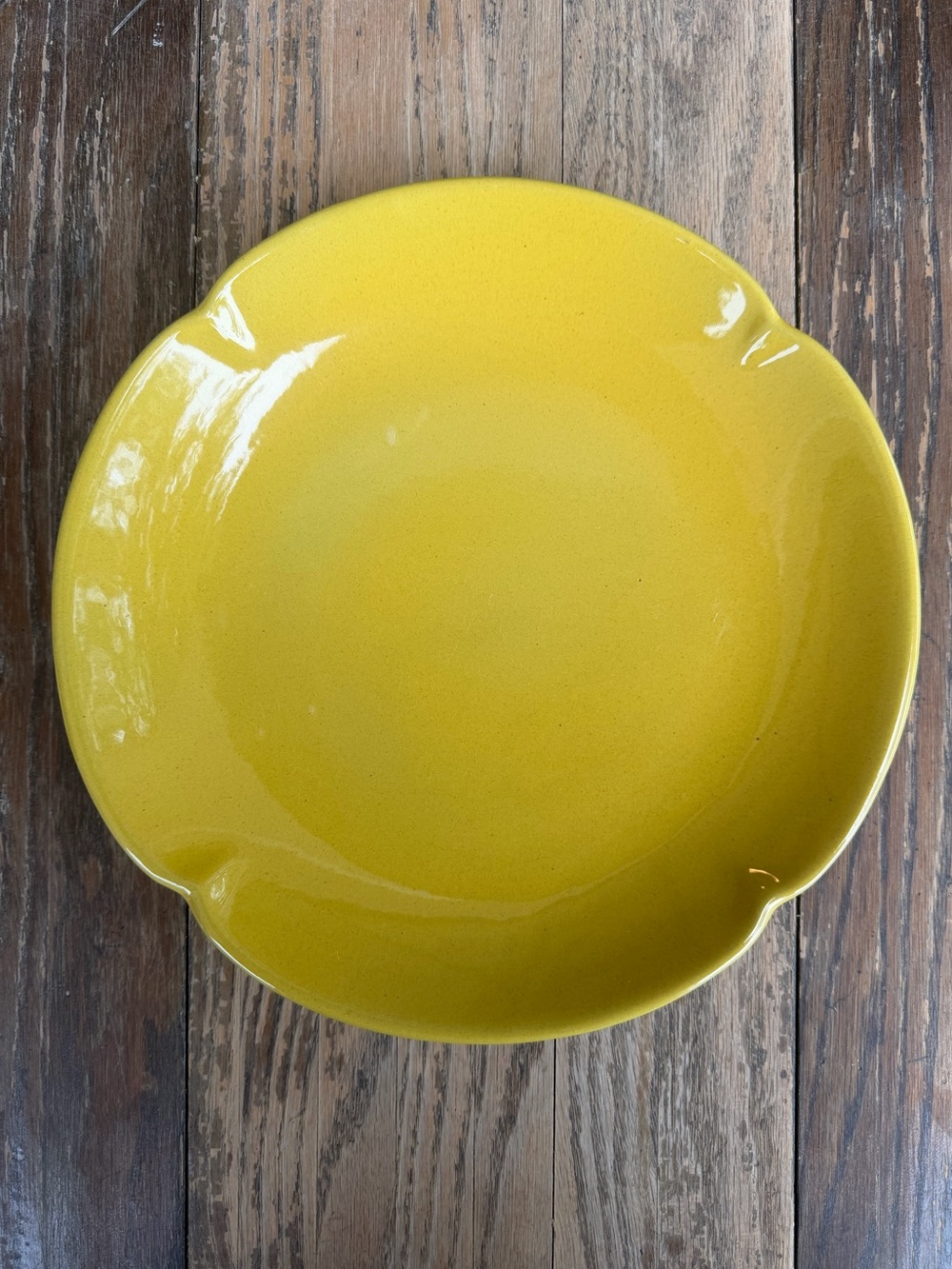 Frankoma 5F Plainsman Autumn Yellow Dinner Plate